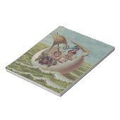 Bloc-note Carte de Pâques Antique OEufs de voile Enfants (Tourné)