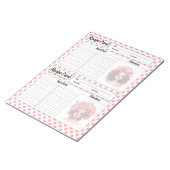 Bloc-note Carte de recette crâne de sucre (Incliné)