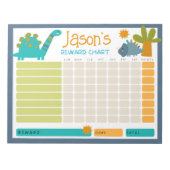 Bloc-note Carte de récompense pour les enfants Dinosaur mign (Devant)