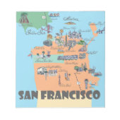 Bloc-note Carte de San Francisco (Devant)