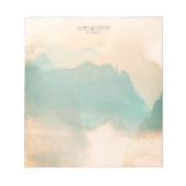 Bloc-note Carte de visite Abstrait de l'aquarelle (Devant)