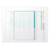 Bloc-note Carte d'effacement à sec de dossier quotidien (Devant)