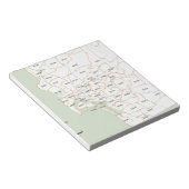 Bloc-note Carte du code postal San Diego (Incliné)