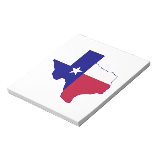 Bloc-note Carte du drapeau du Texas (Tourné)