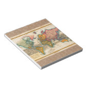 Bloc-note Carte du Monde 1780 Bonne Antique Planisphère (Incliné)