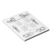 Bloc-note Carte/feuille Bunco Cute Abstraite (Incliné)