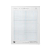 Bloc-note Carte graphique de dessin de code QR du logo de la (Tourné)