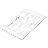 Bloc-note carte graphique professionnelle (Incliné)