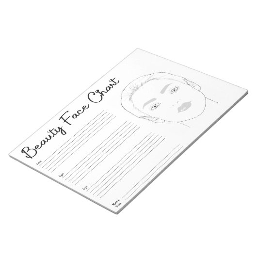 Bloc-note carte graphique professionnelle (Incliné)