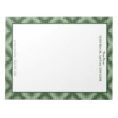 Bloc-note Carte Green Géométrique personnalisable (Devant)