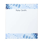 Bloc-note Carte mère Motif couleur bleue (Devant)