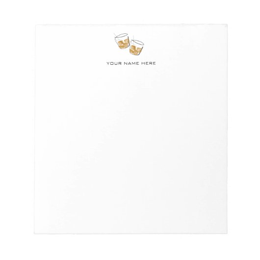 Bloc-note Carte pour notes Bourbon/Whiskey (Devant)
