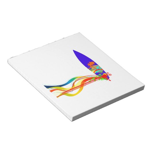 Bloc-note Carte Surf colorée (Incliné)