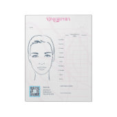 Bloc-note Carte Visuel - Tear-Away Note Pad (Tourné)