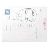 Bloc-note Carte Visuel - Tear-Away Note Pad (Devant)