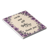 Bloc-note cartes baby shower (Incliné)
