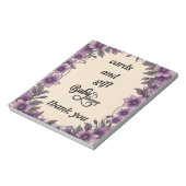Bloc-note cartes baby shower (Tourné)