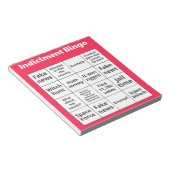Bloc-note Cartes de bingo d'accusation (Incliné)