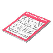 Bloc-note Cartes de bingo d'accusation (Tourné)