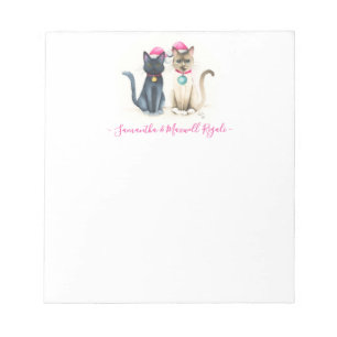 Bloc-note Cartes de chat Cadeaux de Noël
