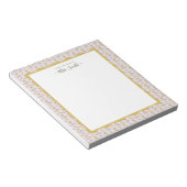 Bloc-note Cartes de notes élégantes à fleurs sauvages (Incliné)