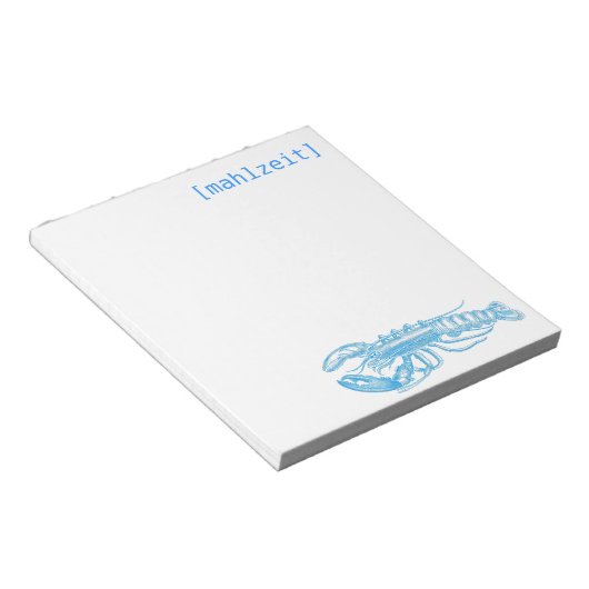 Bloc-note Cartes de notes pour les restaurants (Incliné)