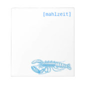 Bloc-note Cartes de notes pour les restaurants (Devant)