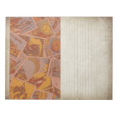 Bloc-note Cartes de Tarot Rustique Parchemin Stationery semi (Devant)