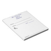 Bloc-note Cartes d'ordonnance manuelles (en blanc) (Incliné)