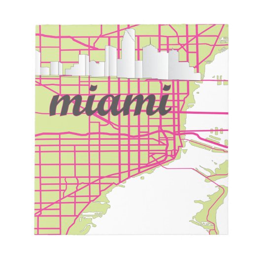 Bloc-note cartes Miami (Devant)