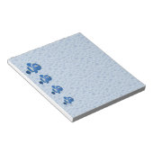 Bloc-note Cartes notepads bleu poêle (Incliné)