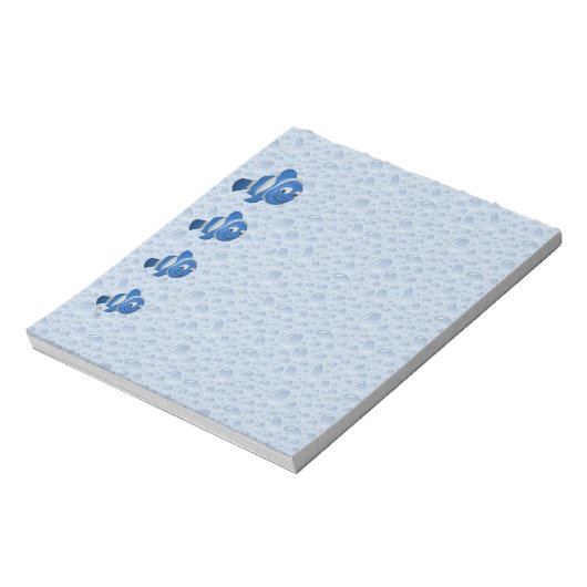 Bloc-note Cartes notepads bleu poêle (Tourné)