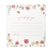 Bloc-note Cartes pour notes fleurs sauvages | FLEUR SAUVAGE (Devant)