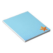 Bloc-note Carton mignon Starfish Blue Ocean (Incliné)