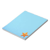 Bloc-note Carton mignon Starfish Blue Ocean (Tourné)