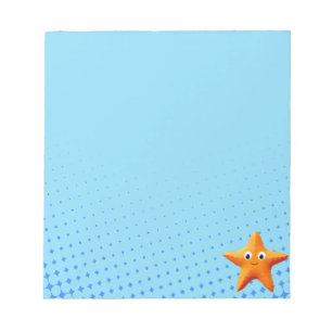 Bloc-note Carton mignon Starfish Blue Ocean