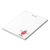 Bloc-note Carton rouge amusant (Tourné)