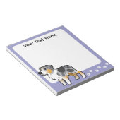 Bloc-note Cartoon Australian Shepherd (Incliné)