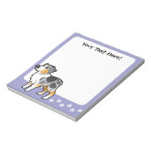 Bloc-note Cartoon Australian Shepherd (Tourné)