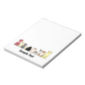 Bloc-note cartoon cats and dogs note pad (Tourné)