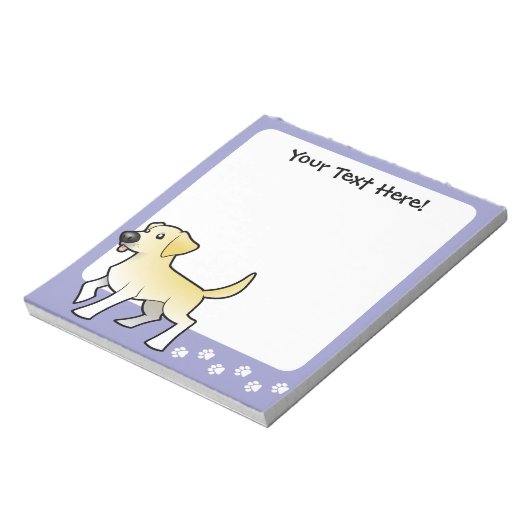Bloc-note Cartoon Labrador Retriever (Tourné)