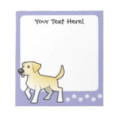Bloc-note Cartoon Labrador Retriever (Devant)