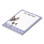 Bloc-note Cartoon Rat Terrier / Toy Fox Terrier (Tourné)