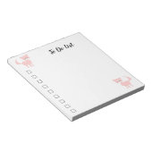 Bloc-note Cartoon rose cat Pretty Puss To Do List Notepad (Incliné)