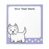 Bloc-note Cartoon West Highland White Terrier (Devant)