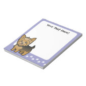 Bloc-note Cartoon Yorkshire Terrier (cheveux courts sans arc (Tourné)