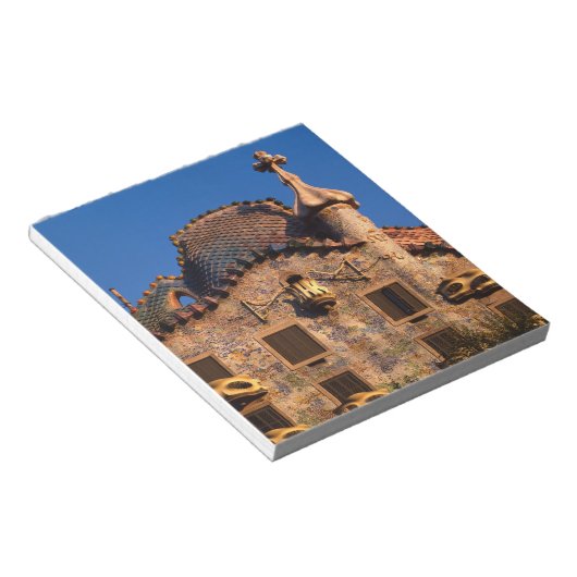 Bloc-note Casa Batilo, architecture Gaudi, Barcelone, (Incliné)