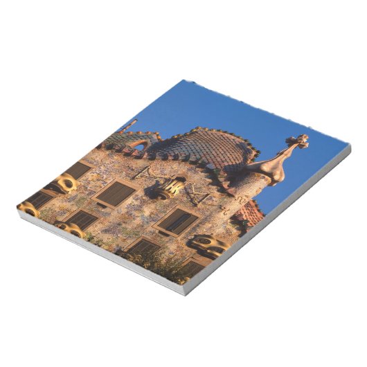 Bloc-note Casa Batilo, architecture Gaudi, Barcelone, (Tourné)