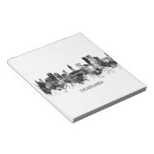 Bloc-note Casablanca Maroc Skyline BW (Incliné)