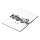 Bloc-note Casablanca Maroc Skyline BW (Tourné)